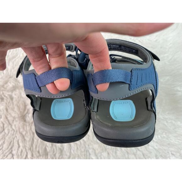 Teva 4266 Tirra Women's 10 Gray Blue Strappy Slingback Sport Sandals - Picture 5 of 10